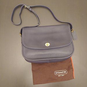 COACH Legacy City Bag Blue Leather Satchel 9790